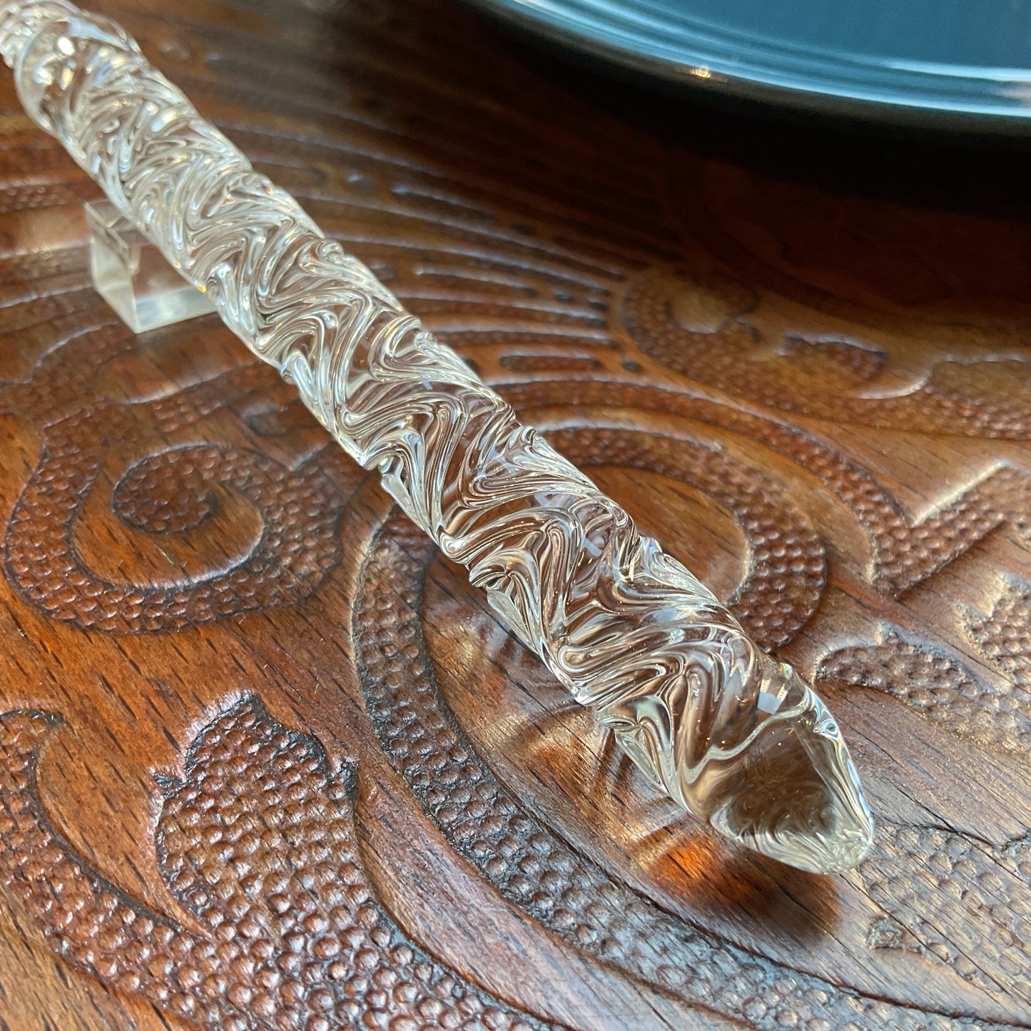 Clear Swell Glass Pen, BUNGUBUX x Synchronicity Glass Art