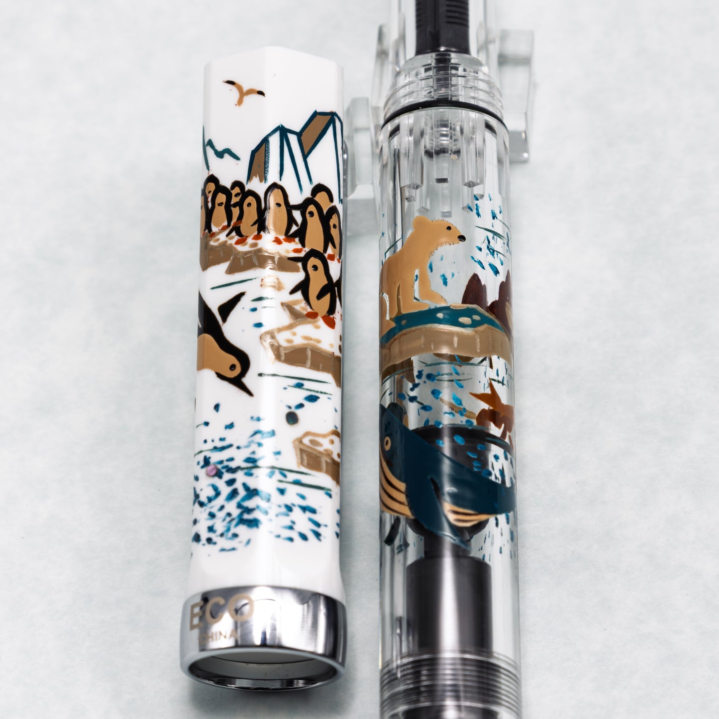 南極海の仲間たち 輪島蒔絵万年筆 TWSBI ECO
