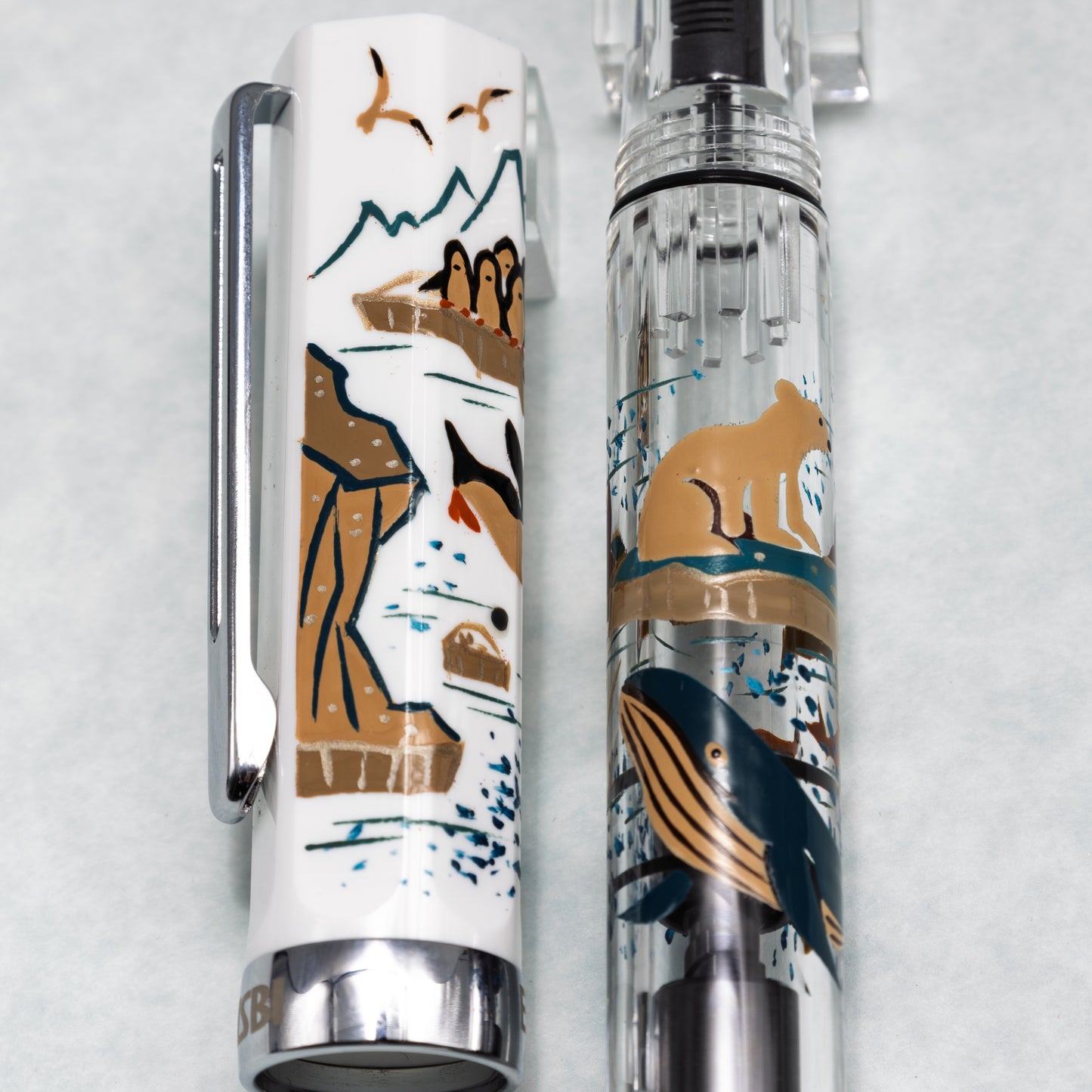 南極海の仲間たち 輪島蒔絵万年筆 TWSBI ECO
