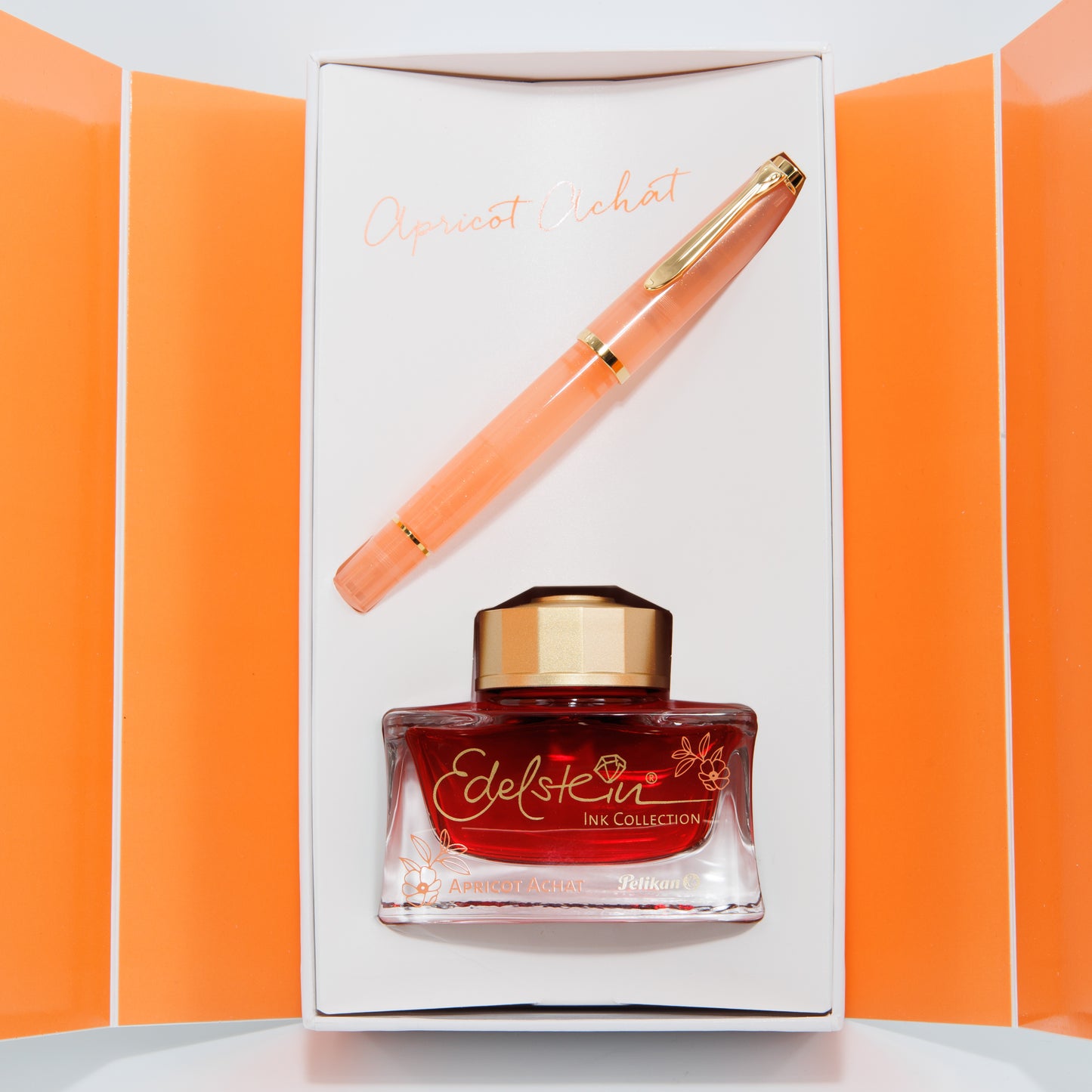 Pelikan Classic M200 アプリコットアゲート 万年筆+インクセット