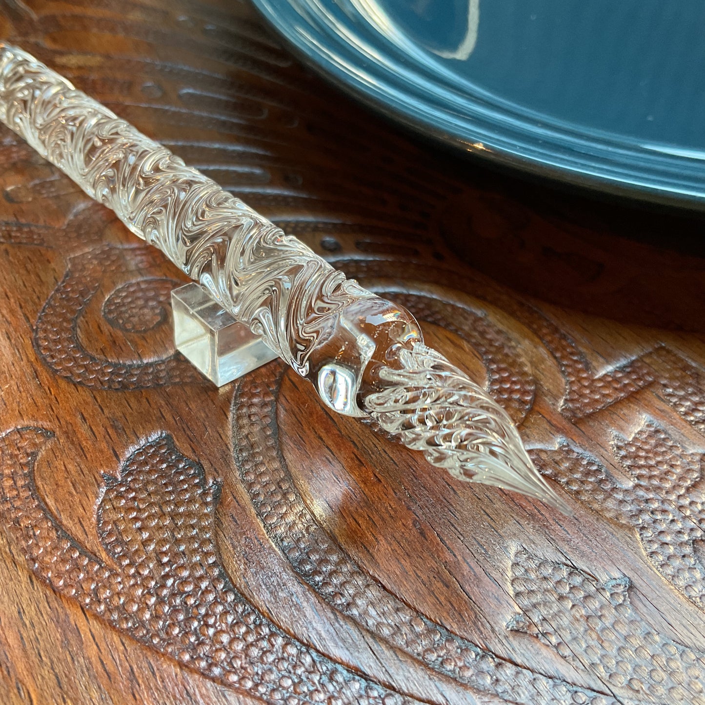 Clear Swell Glass Pen, BUNGUBUX x Synchronicity Glass Art
