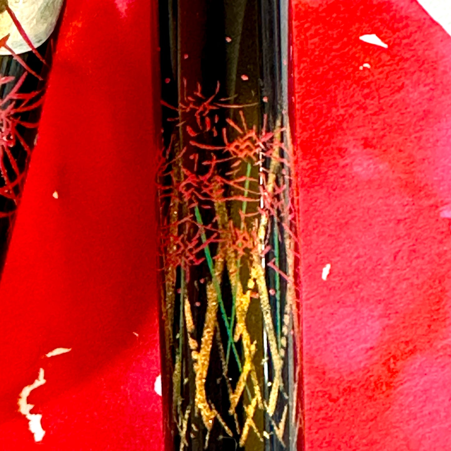 BUNGUBOX x SAILOR Wajima Makie Fountain Pen "Red Spider Lily in the Moonlit Night"