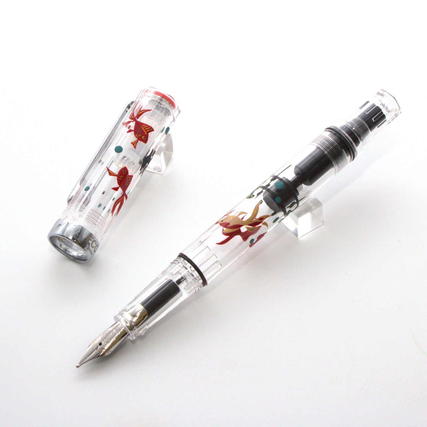 金魚 クリア 輪島蒔絵万年筆 TWSBI ECO