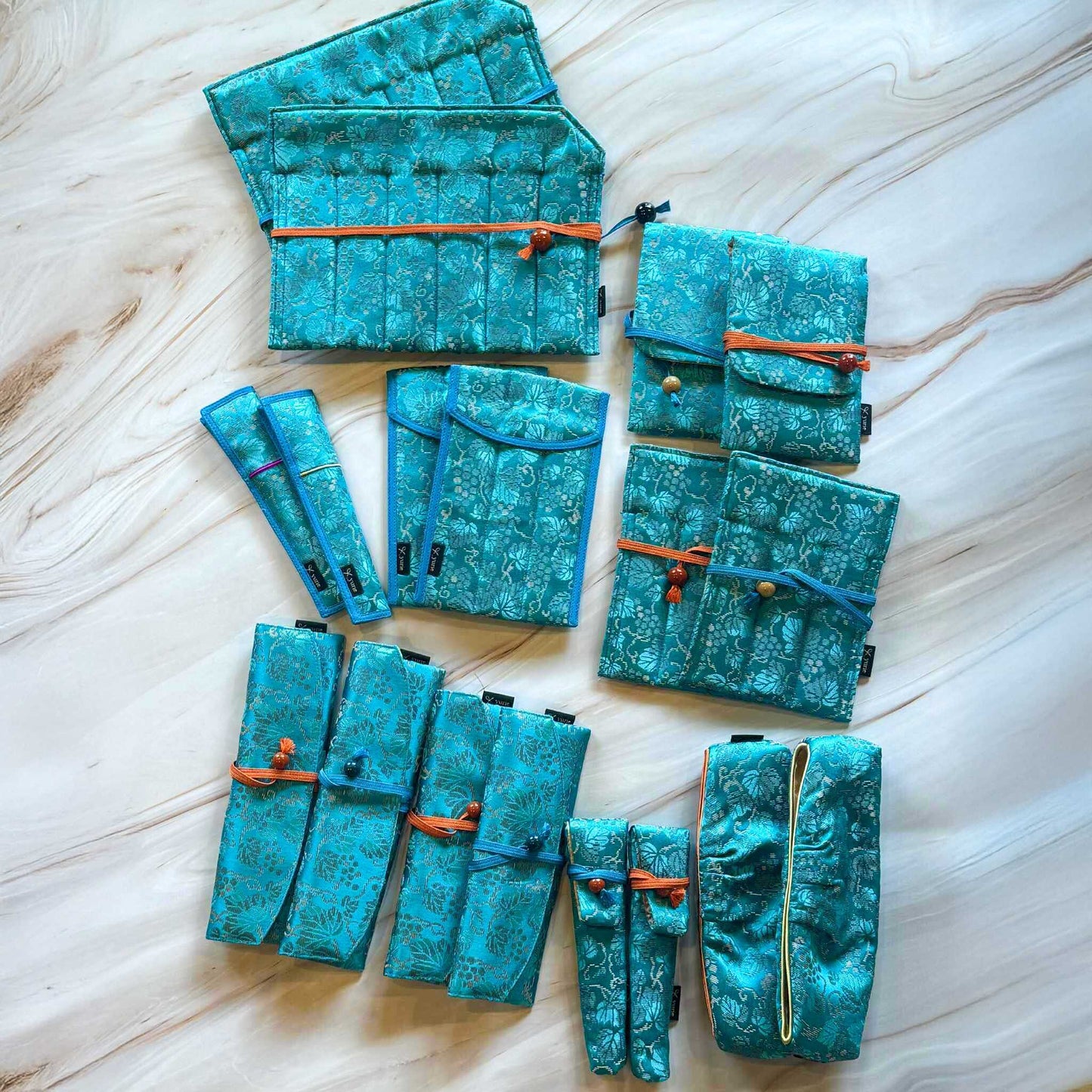 Something Blue ペンケース (撥水加工) BUNGUBOX x yurie