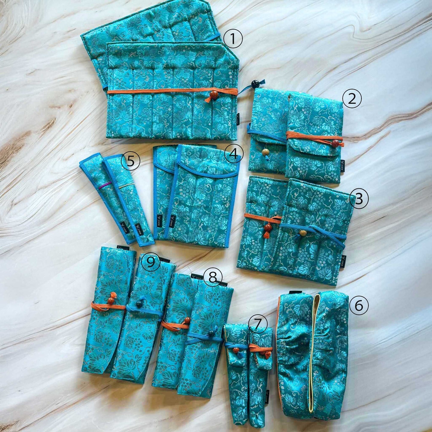Something Blue ペンケース (撥水加工) BUNGUBOX x yurie