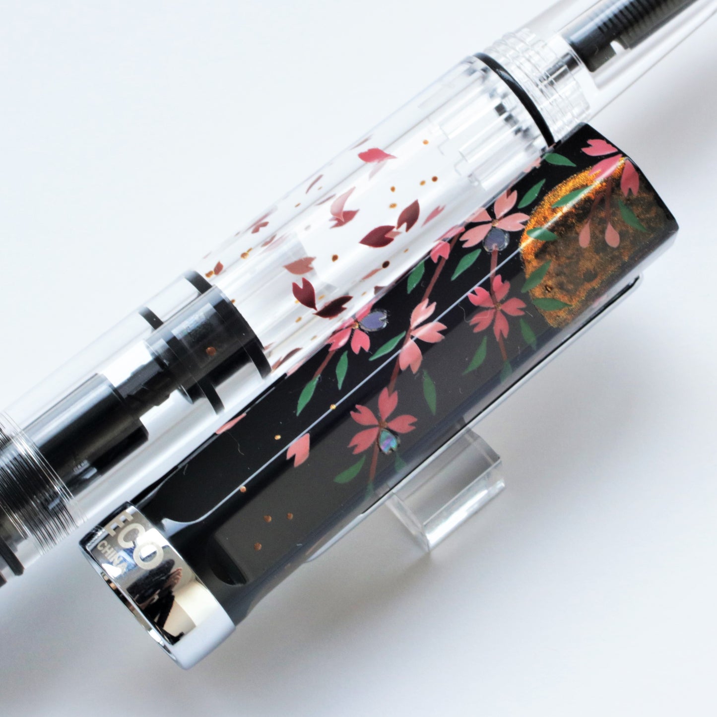 枝垂れ夜桜 輪島蒔絵万年筆 TWSBI ECO