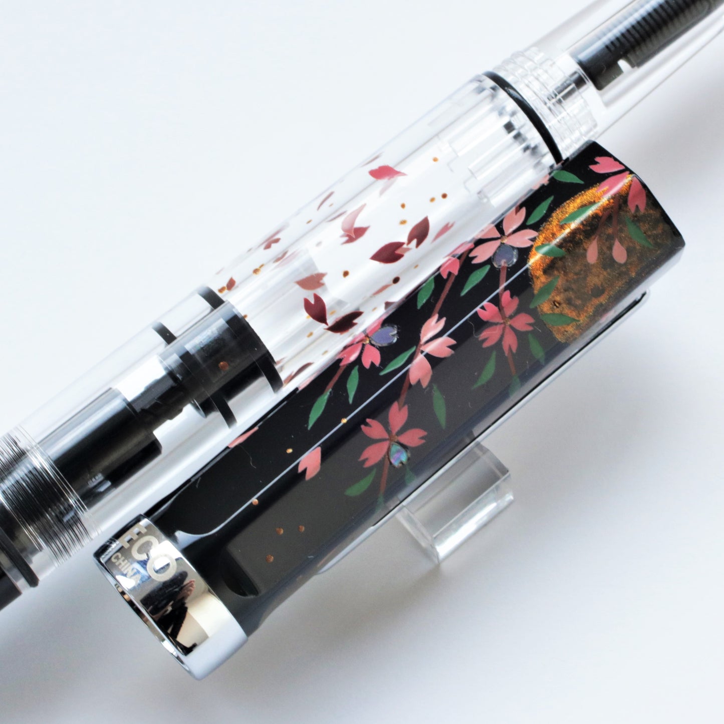 枝垂れ夜桜 輪島蒔絵万年筆 TWSBI ECO