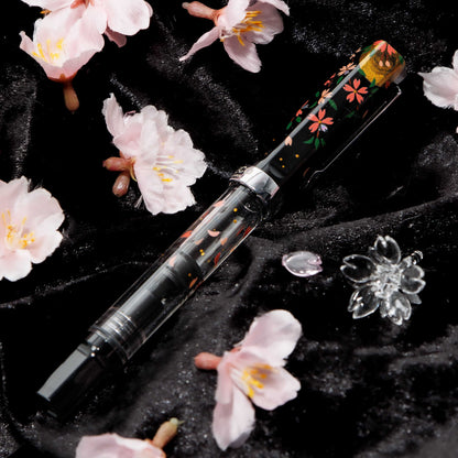枝垂れ夜桜 輪島蒔絵万年筆 TWSBI ECO