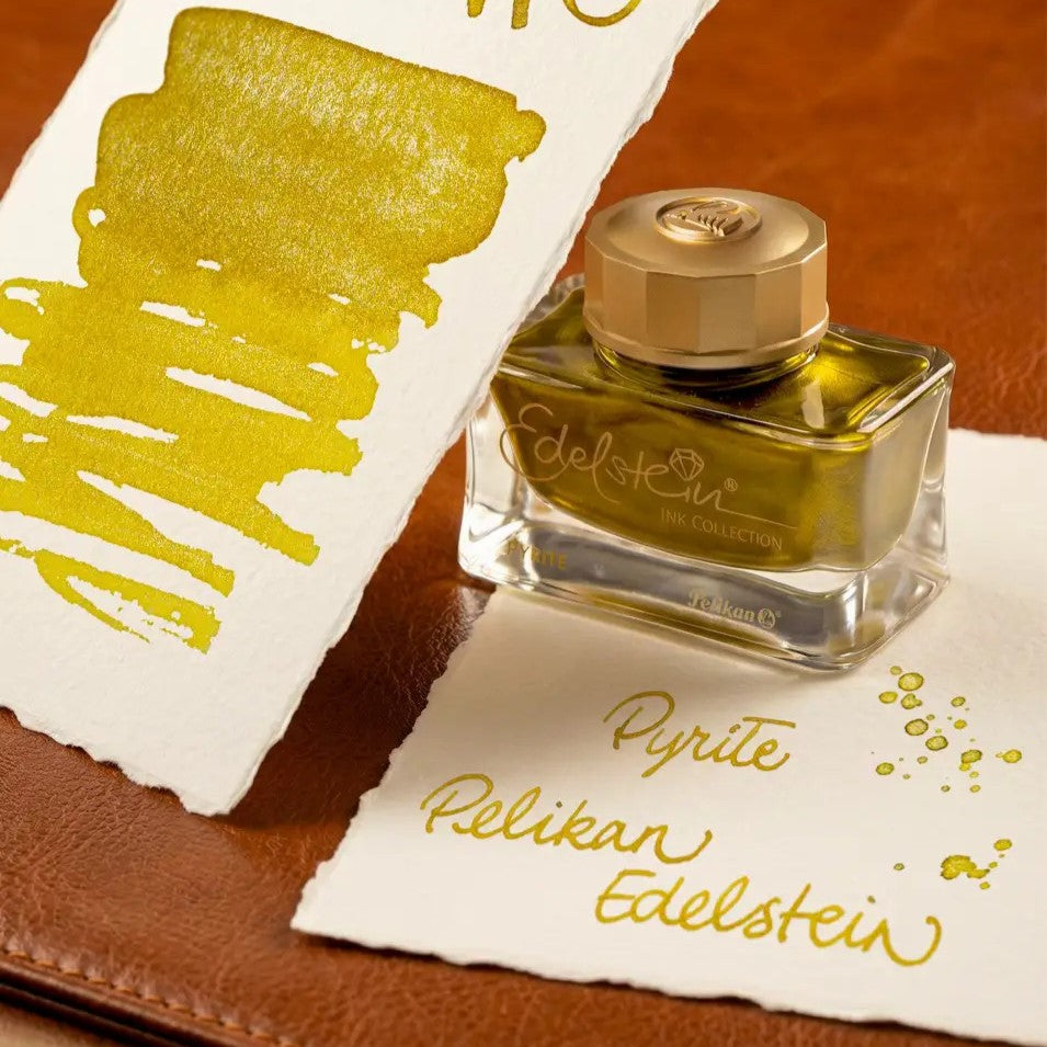 Pelikan M200 Pyrite Fountain Pen with the Edelstein Ink Set