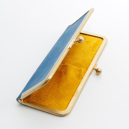 夜のカフェテラス 口金ペンケース ショート2本挿 BUNGUBOX x 編吟革盤舎