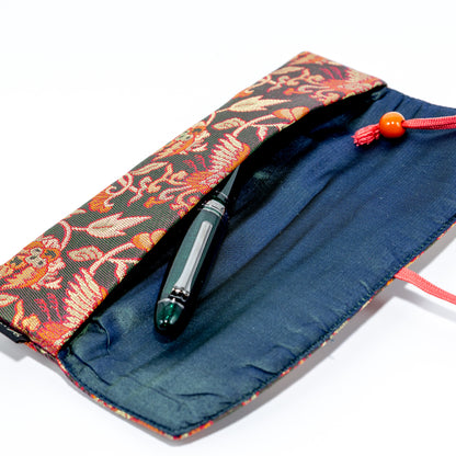 Christmas Rose extra large single pen case, BUNGUBOX x yurie