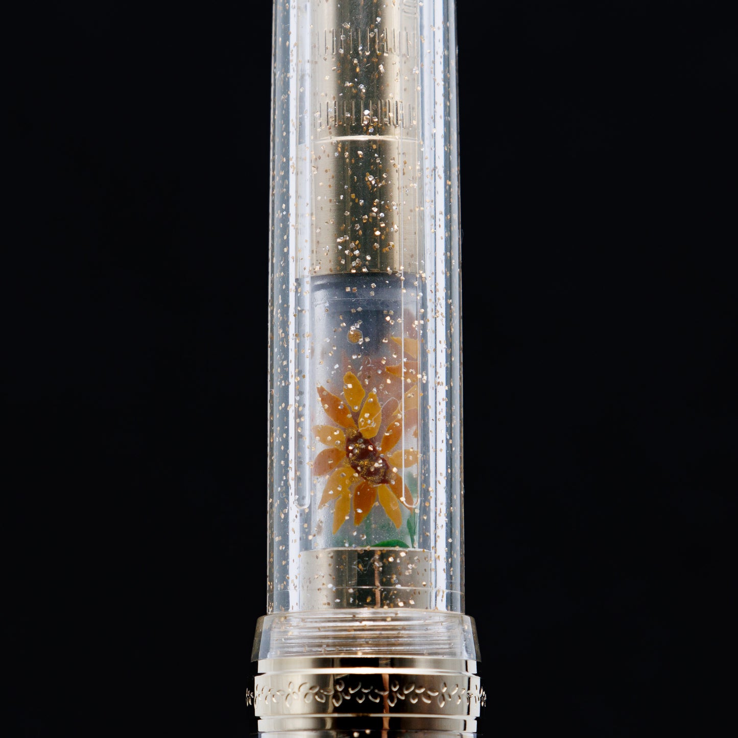 Sunflower, Wajima full Makie gold converter for Sailor pens