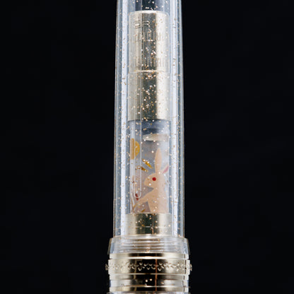 The Moon Rabbit, Wajima full Makie gold converter for Sailor pens