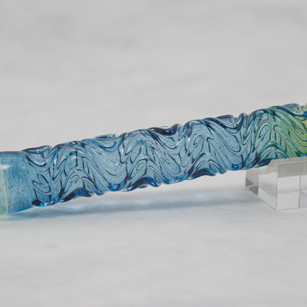 FUJIYAMA BLUE Swell Dual-sided Glass Pen, BUNGUBOX x Synchronicity Glass Art