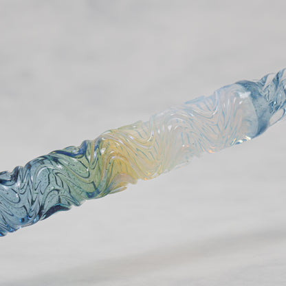 FUJIYAMA BLUE Swell Dual-sided Glass Pen, BUNGUBOX x Synchronicity Glass Art