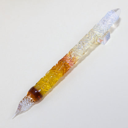 水彩・アルルのひまわり ガラスペン BUNGUBOX x Synchronicity Glass Art