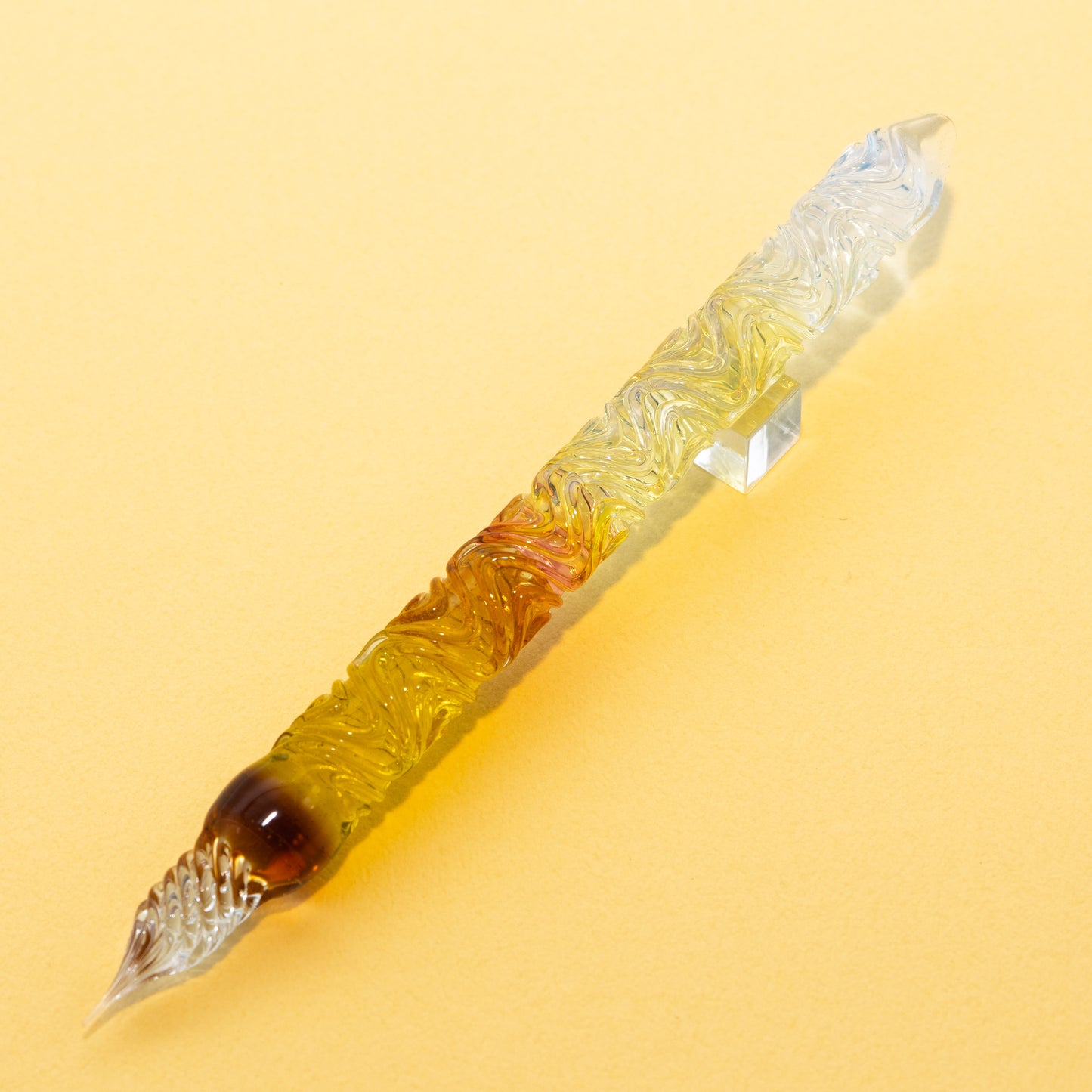 水彩・アルルのひまわり ガラスペン BUNGUBOX x Synchronicity Glass Art