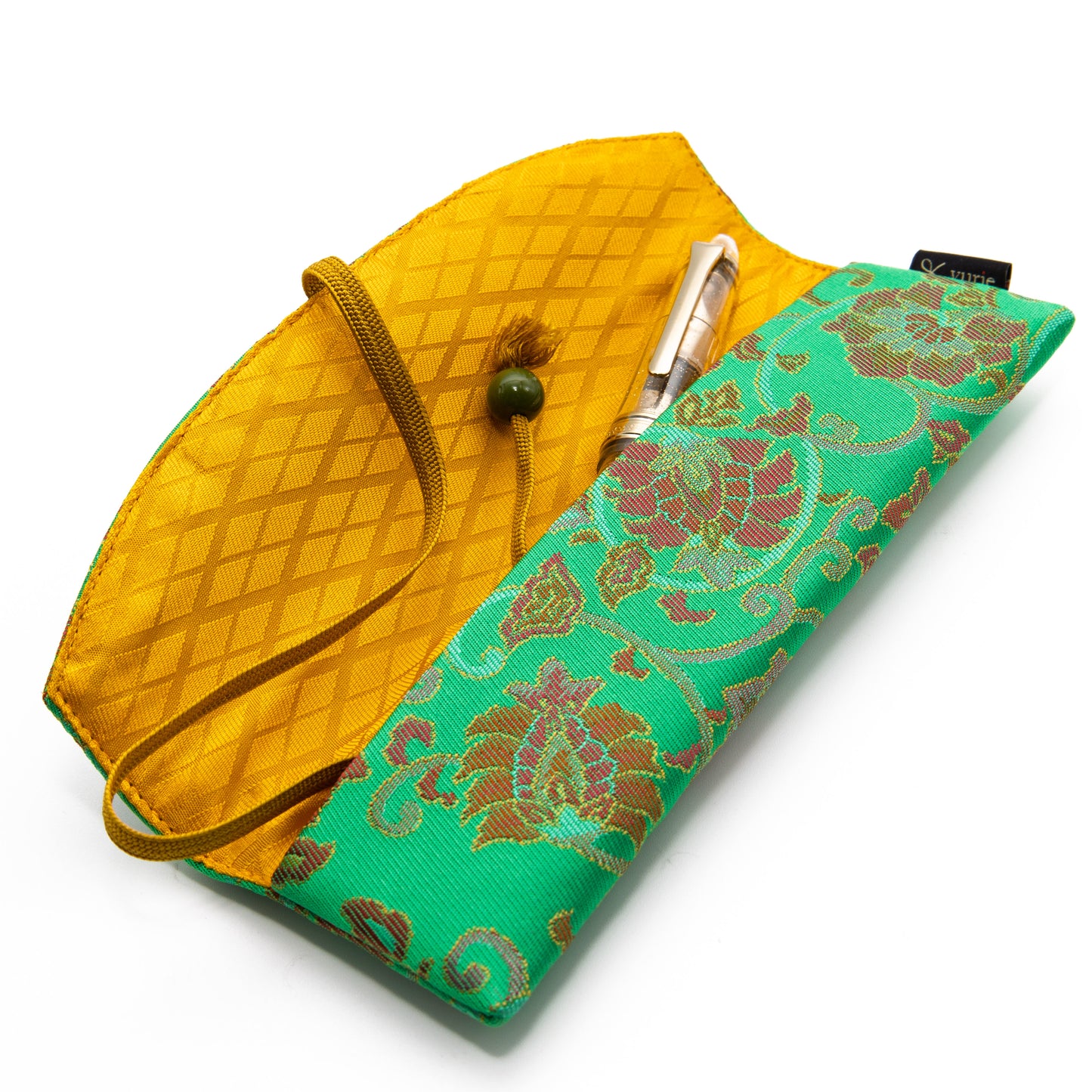 Oriental Mint 1本用紐付きペンケース 通常サイズ BUNGUBOX x yurie