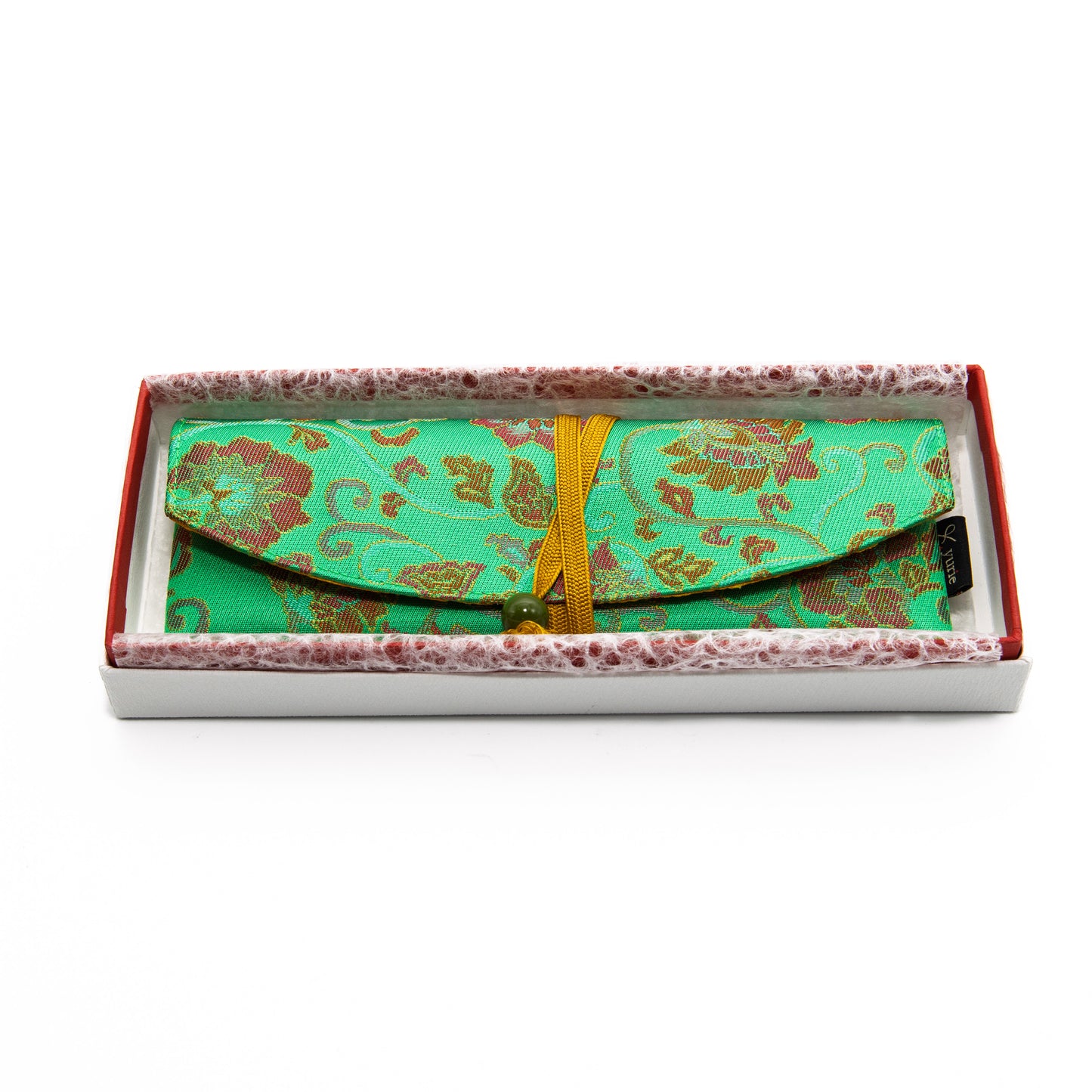 Oriental Mint 1本用紐付きペンケース 通常サイズ BUNGUBOX x yurie