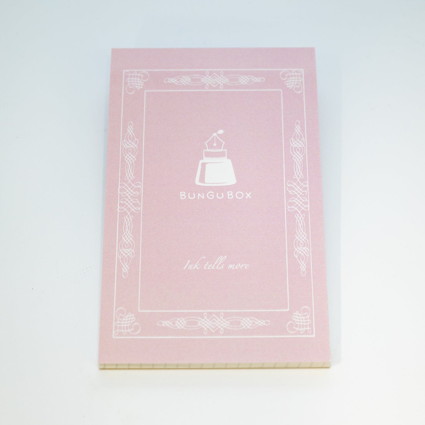 BUNGUBOX Bumpy Memo Pad for Fountain Pens, pale pink M