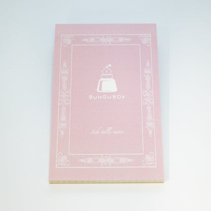 BUNGUBOX Bumpy Memo Pad for Fountain Pens, pale pink M