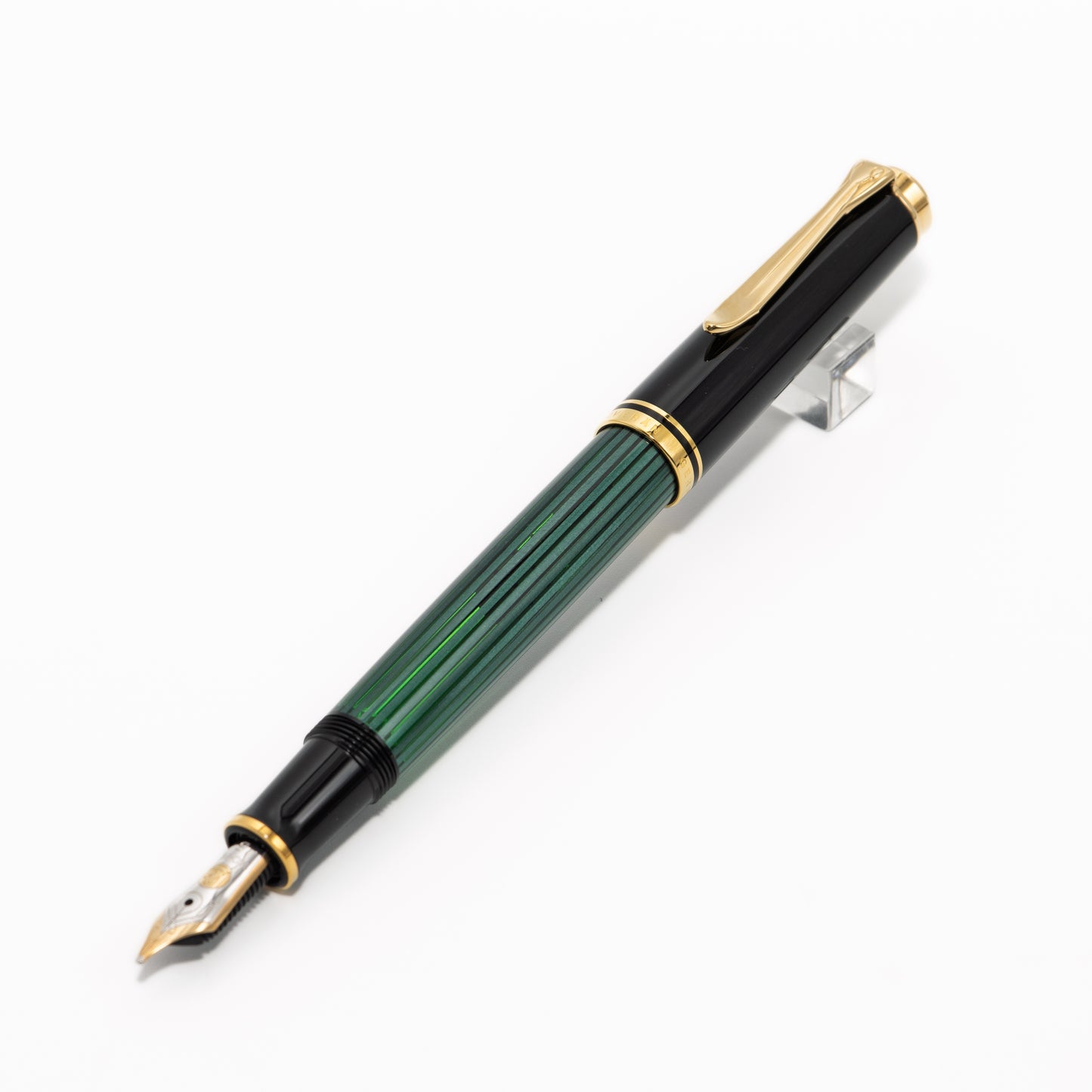 [Pelikan] M400 Green-Stripe Fountain Pen (B)