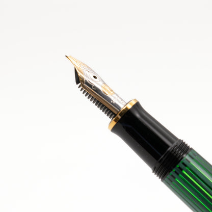 [Pelikan] M400 Green-Stripe Fountain Pen (B)