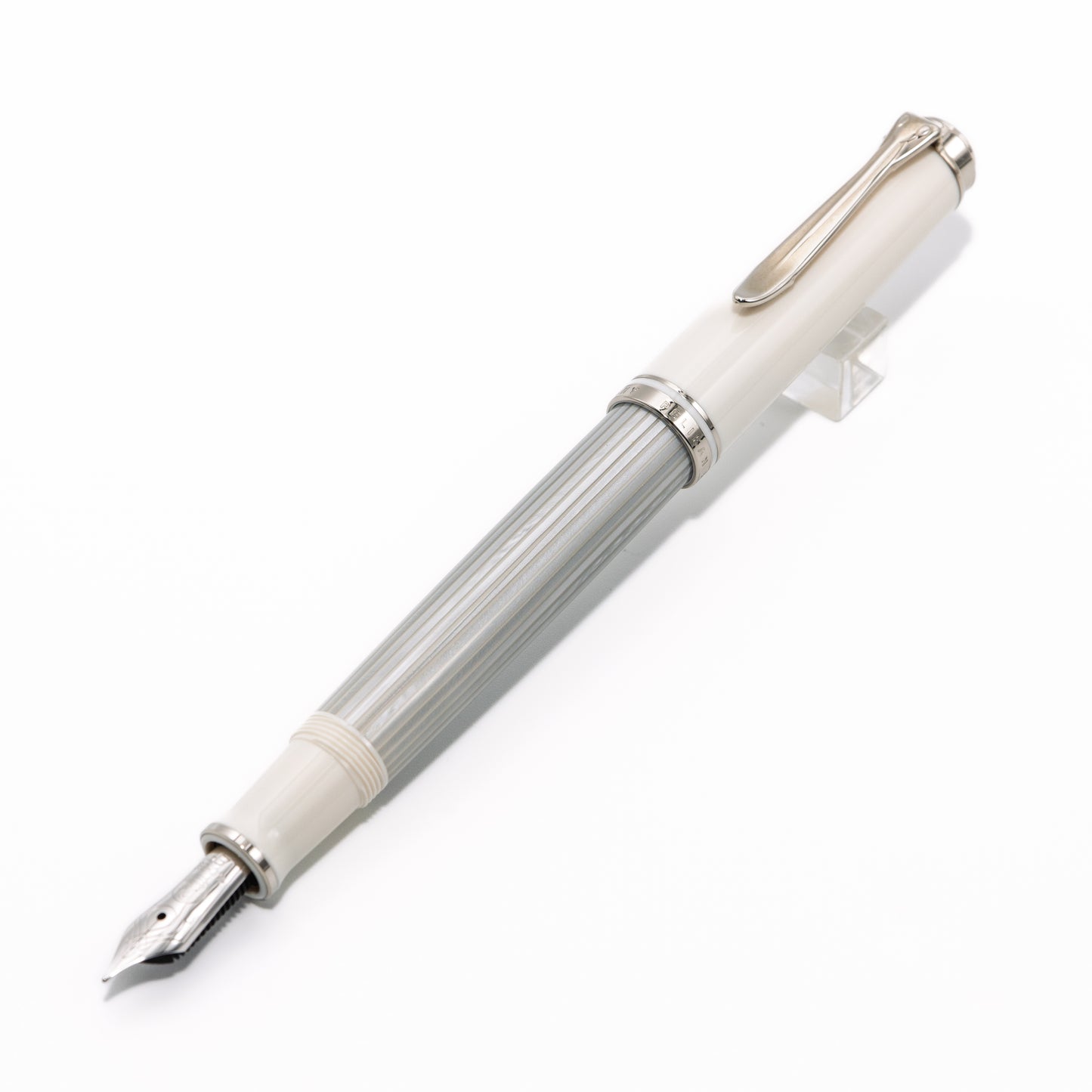 [Pelikan] M405 Silver-White Fountain Pen (M)