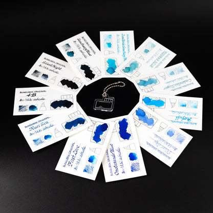 Ink tells more Ink Sample Cards (blues)