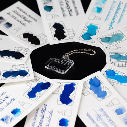 Ink tells more Ink Sample Cards (blues)