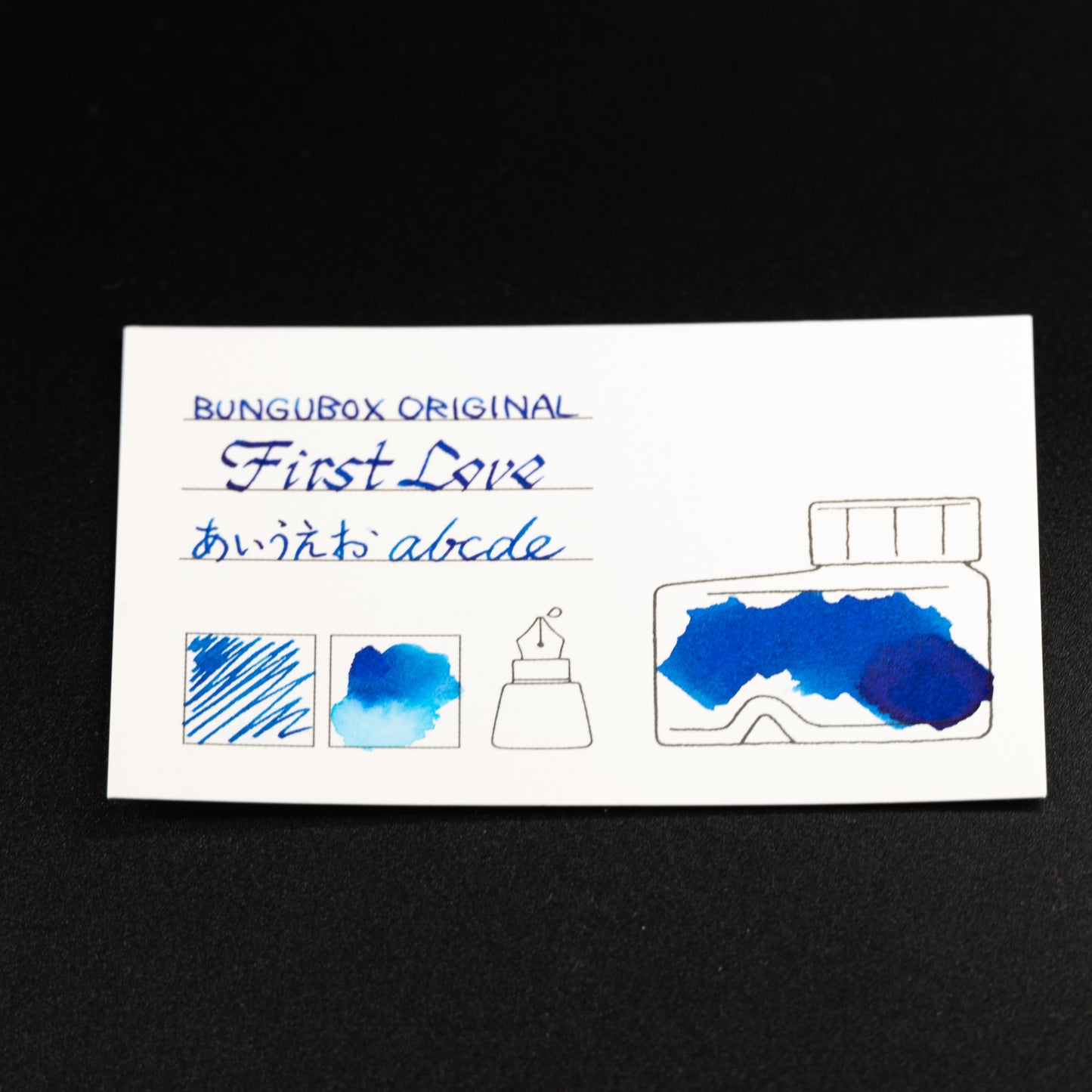 Ink tells more Ink Sample Cards (blues)