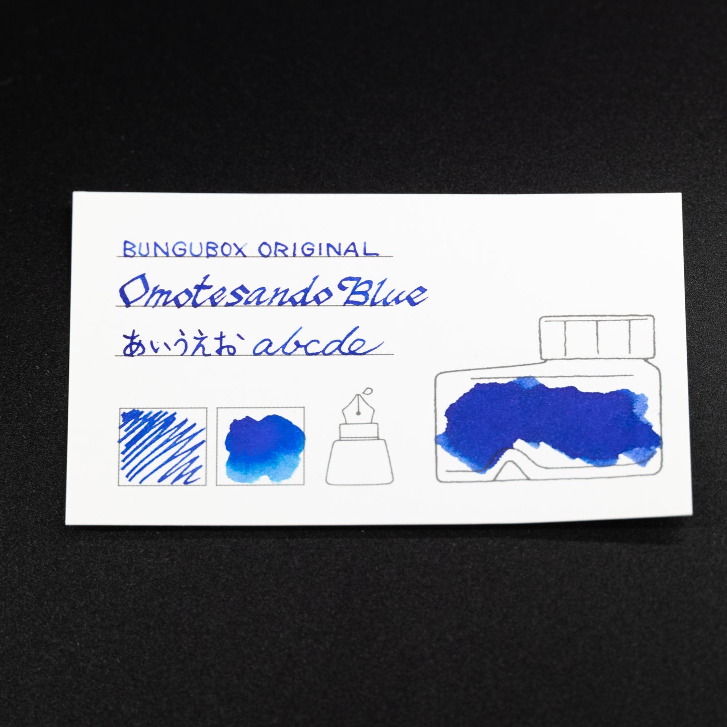 Ink tells more Ink Sample Cards (blues)