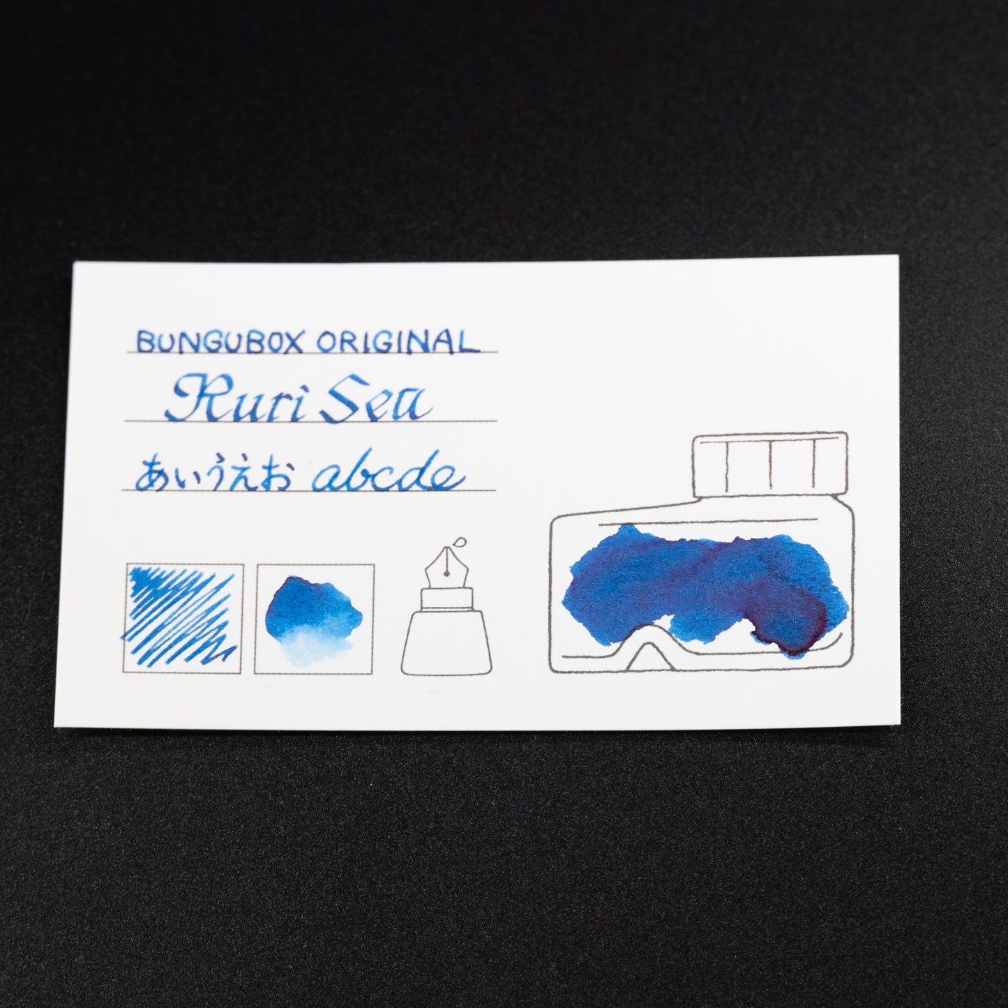 Ink tells more Ink Sample Cards (blues)