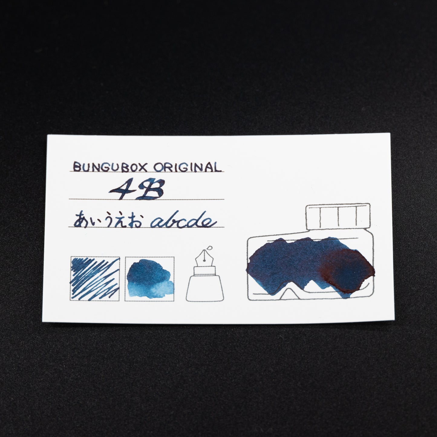 Ink tells more Ink Sample Cards (blues)