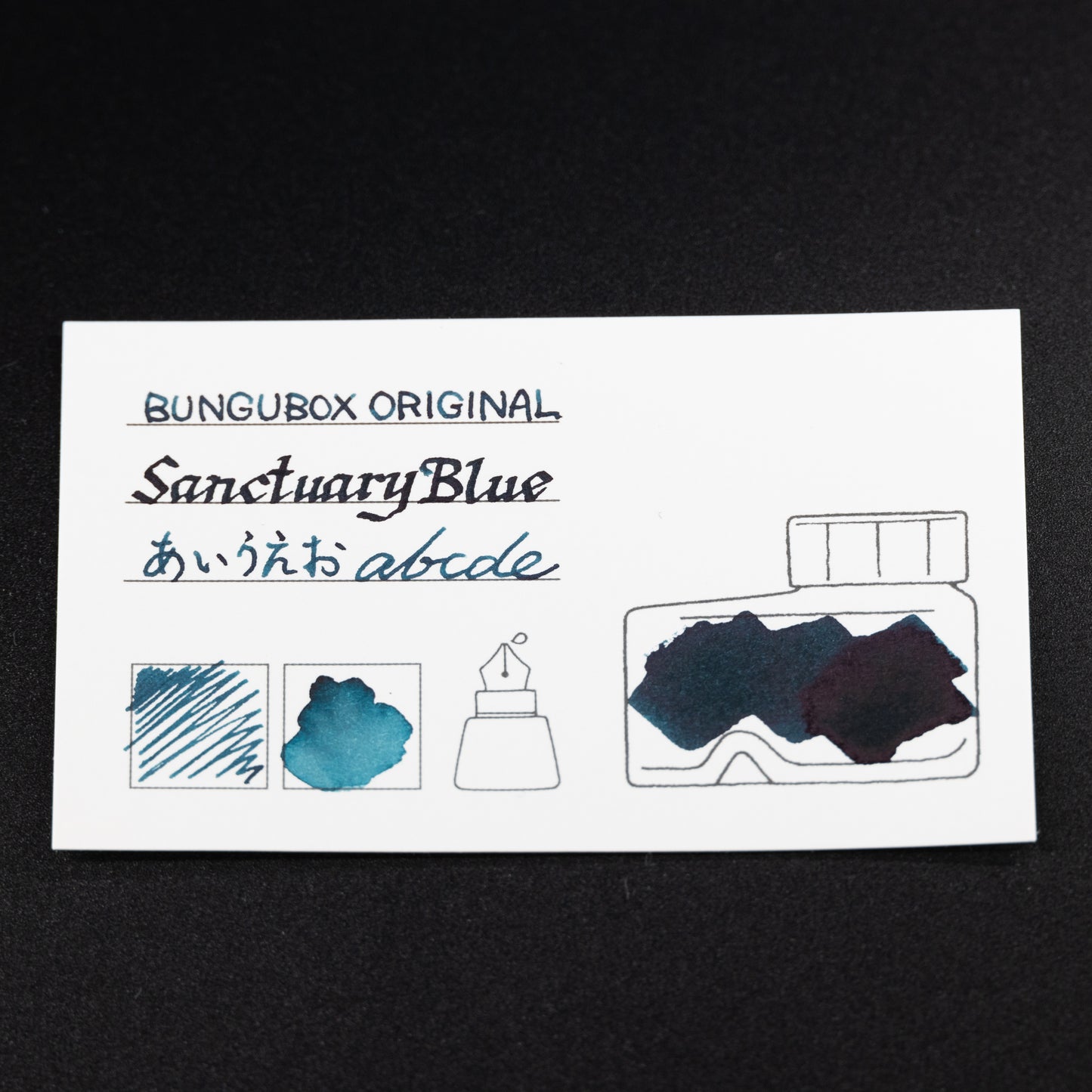 Ink tells more Ink Sample Cards (blues)