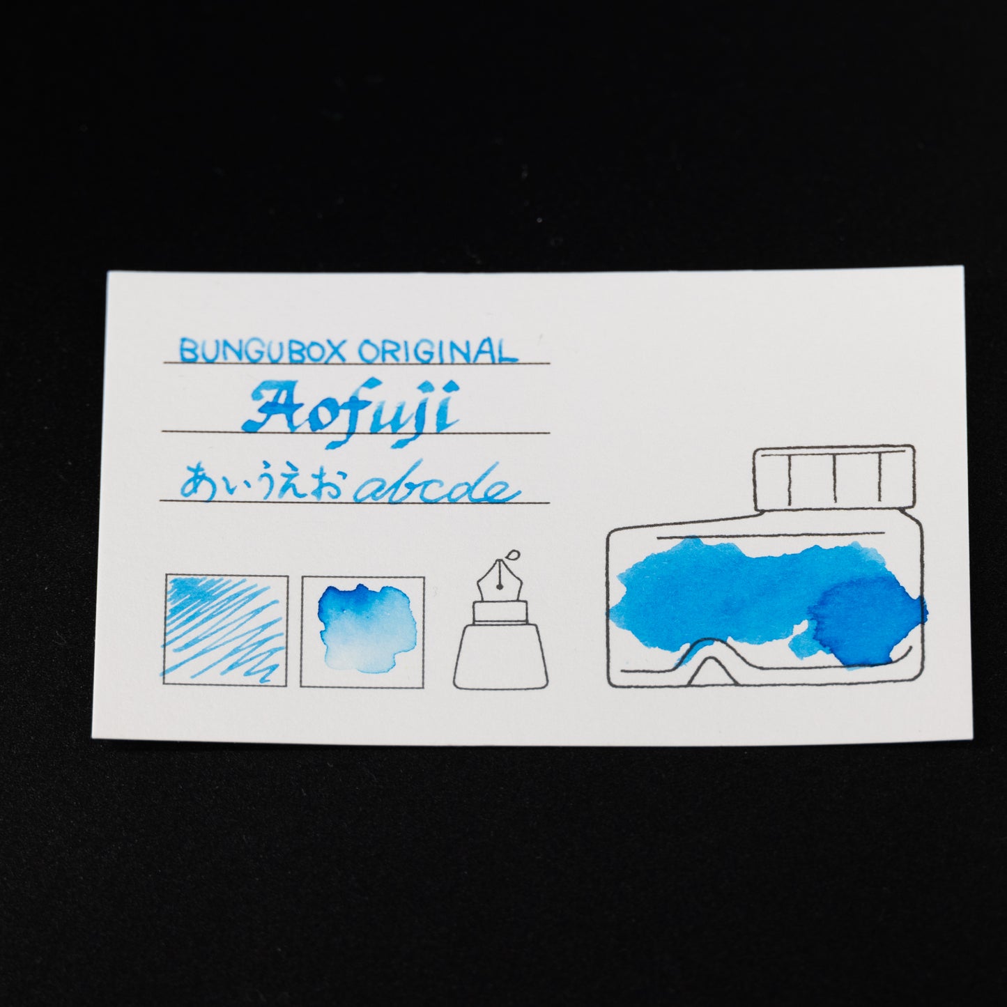 Ink tells more Ink Sample Cards (blues)