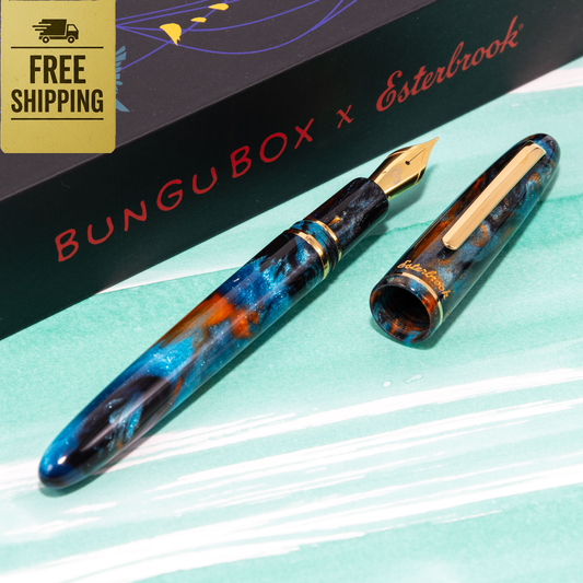Kachofugetsu - Kingfisher Fountain Pen BUNGUBOX x Esterbrook