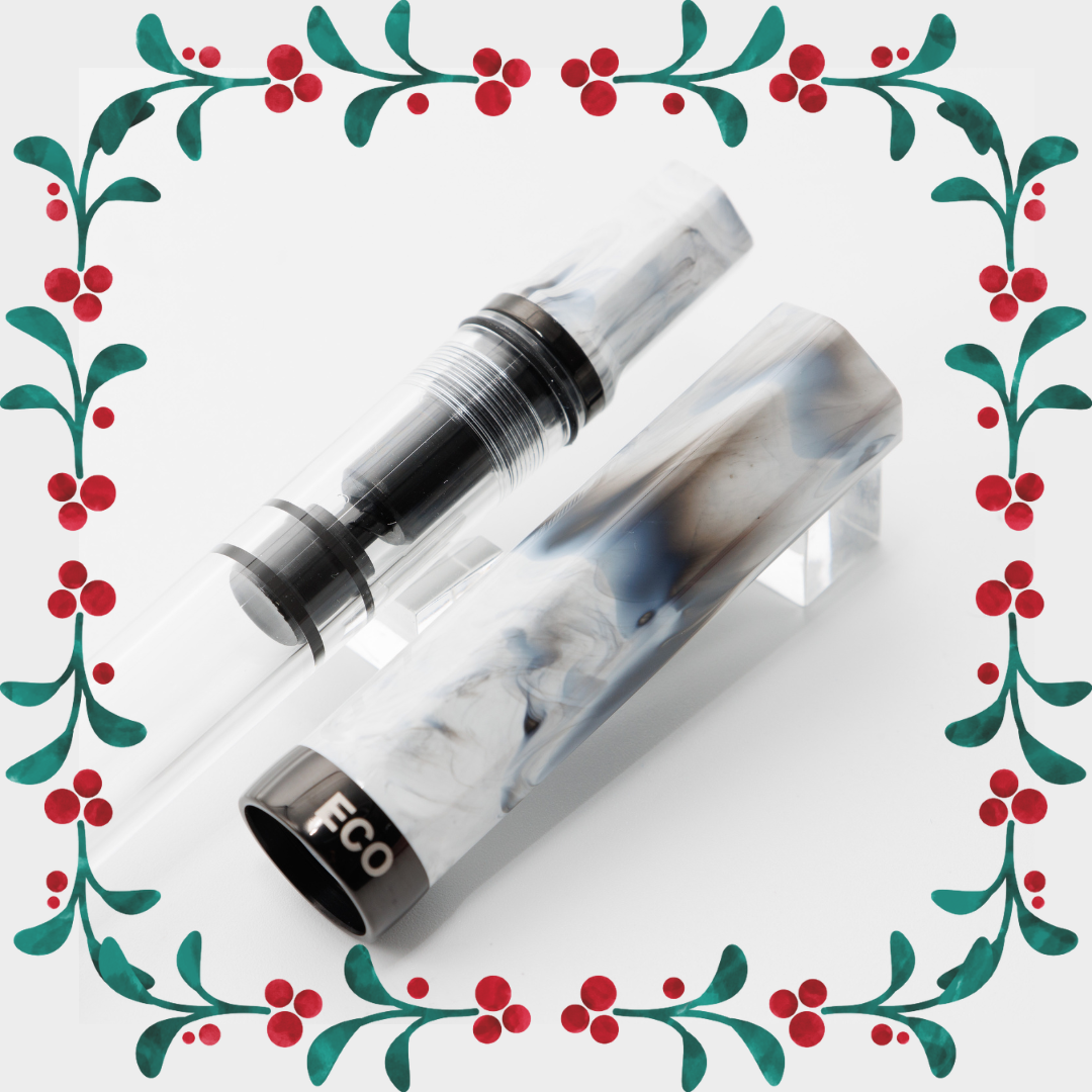 TWSBI ECO Carrara with Onyx Fountain Pen