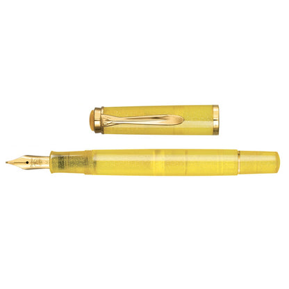 Pelikan M200 Pyrite Fountain Pen with the Edelstein Ink Set
