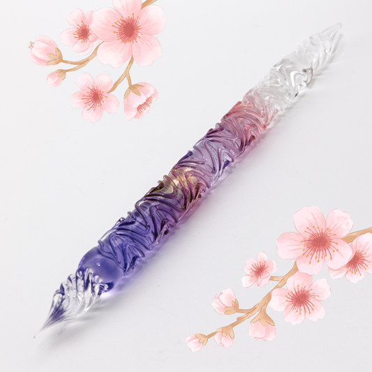 BUNGUBOX x Synchronicity Glass Art  Swell Dual-sided Glass Pen "Tipsy Mood"