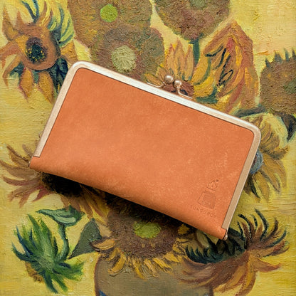 Sunflowers of Arles Metal Clasp Pen Case for 3 pens, BUNGUBOX x Penguin Kaban