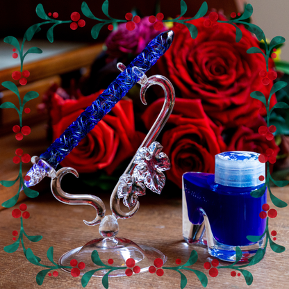 蔦の葉 ペンスタンド ガラスペン用 BUNGUBOX x 硝子工房アドック