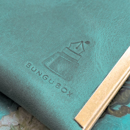 アーモンドブロッサム 口金ペンケース ショート3本挿 BUNGUBOX x 編吟革盤舎