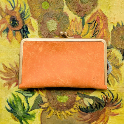 Sunflowers of Arles Metal Clasp Pen Case for 3 pens, BUNGUBOX x Penguin Kaban