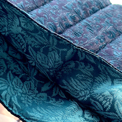 yurie pure silk pen roll for 6, "Blue Marine"