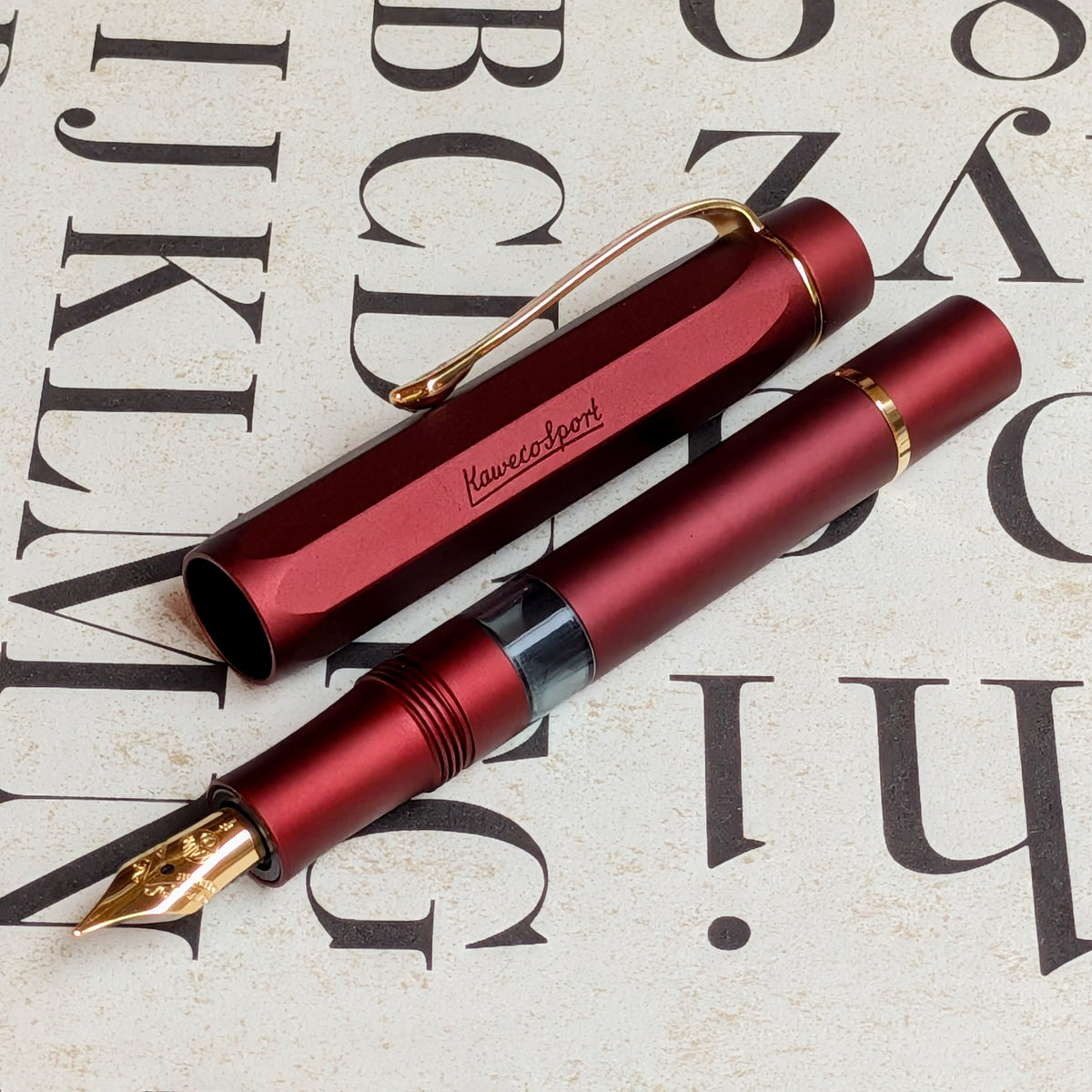 Kaweco ピストンスポーツ AL ボルドー