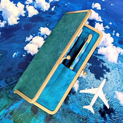 Bon Voyage Metal Clasp Pen Case for 3 regular sized pens, BUNGUBOX x Penguin Kabansha