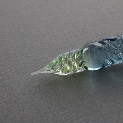 Synchronicity Glass Art × BUNGUBOX ガラスペン うねり 二刀流 "FUJIYAMA BLUE"