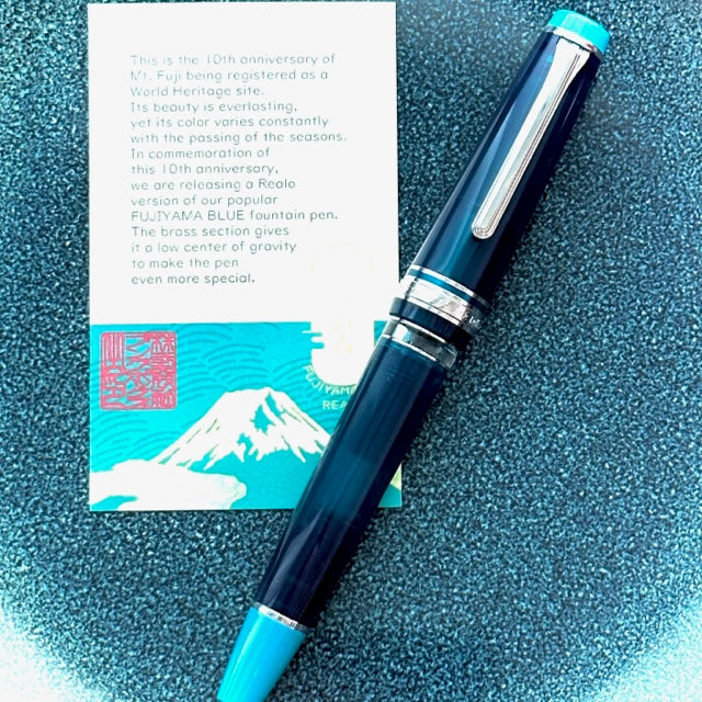 BUNGUBOX Original Fountain Pen: FUJIYAMA BLUE REALO