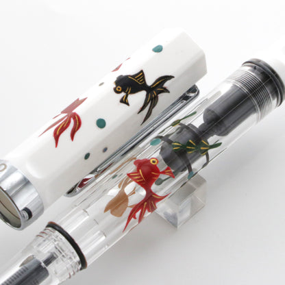 TWSBI 輪島蒔絵万年筆 "夏の風物詩" 【金魚】 (ホワイト)